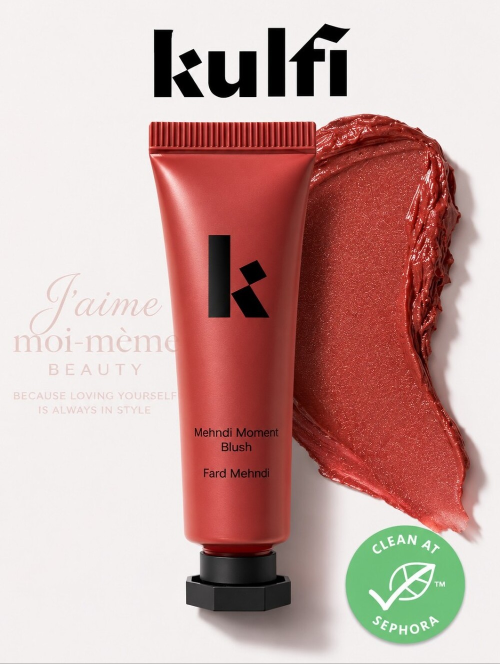 KULFI Mehndi Moment Cream Blush in Sandlewood Sands- Rosey Brown